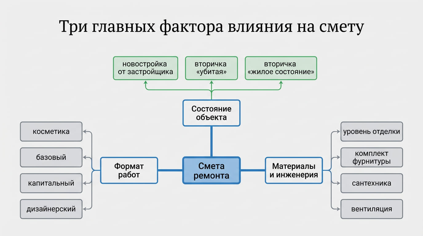 факторы влияния на смету